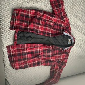 L.L Bean men’s primaLoft-Lined shirt jac, slightly fitted plaid